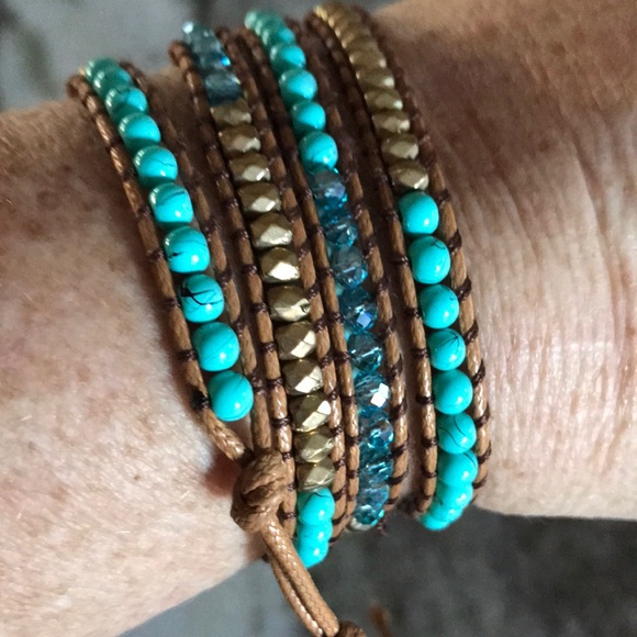 Beaded hand crafted bracelet with toggle clasp - Picture 5 of 6